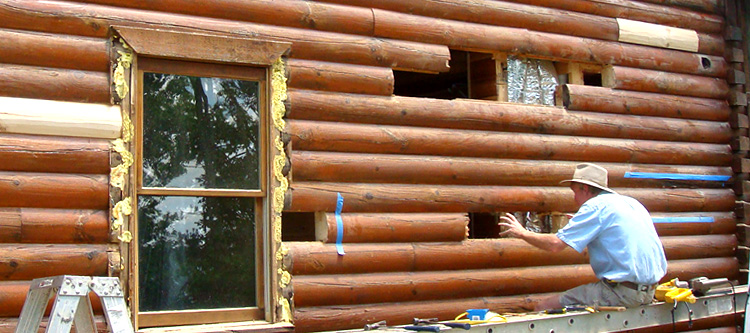 Log Home Repair Union County, Kentucky